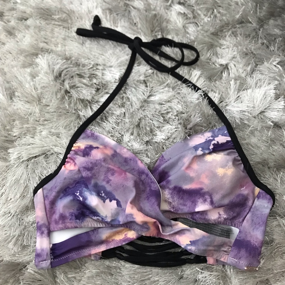 PINK purple bikini top